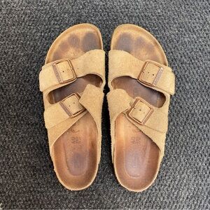 Birkenstock Tan Suede Sandals